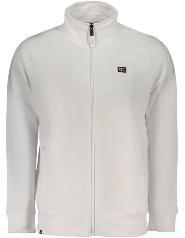 Norway 1963 Cotton Sweatshirt With Dual Zip Pockets And Brushed Finish