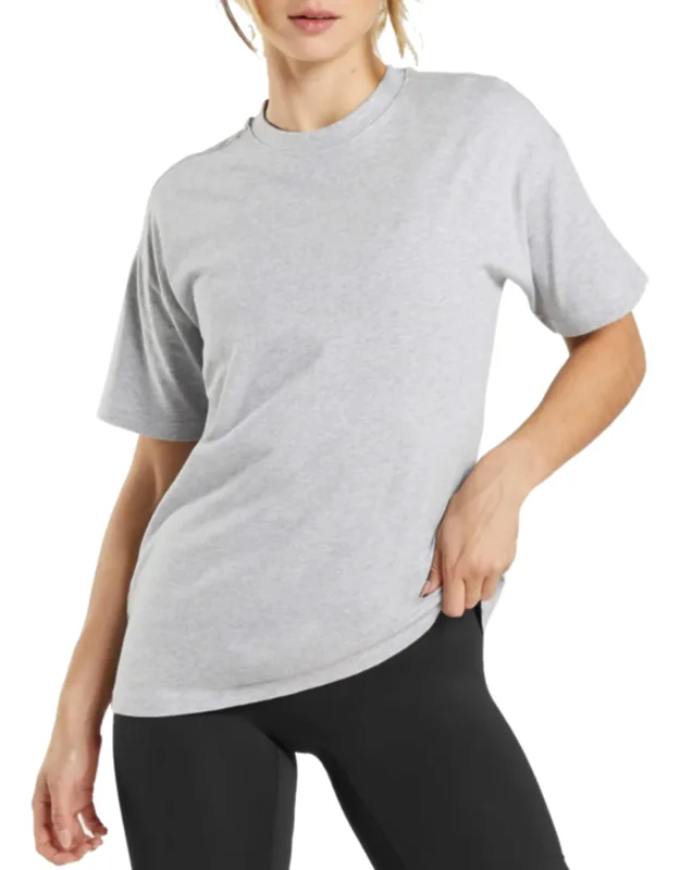 Loose Fitting Short Sleeve Crew Neck Tee (up To 5xl)