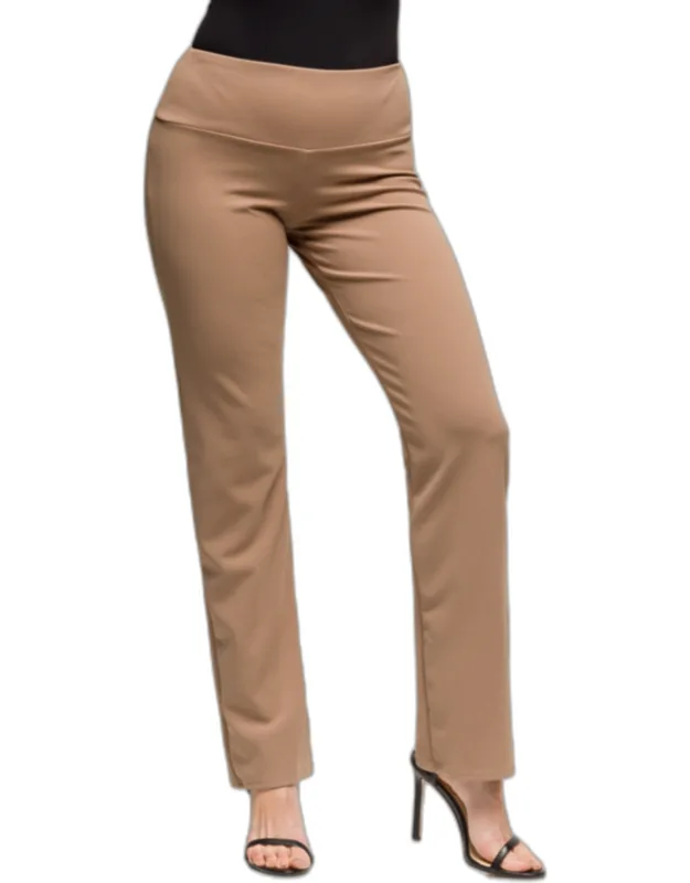 24seven Comfort Apparel Comfortable Stretch High Waist Dress Pants With Soft Fabric And Polished Silhouette