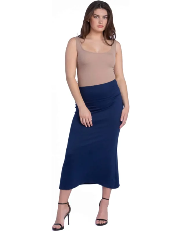 Comfortable Foldover Maxi Skirt