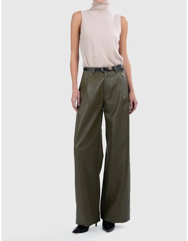 Faux Leather Pants