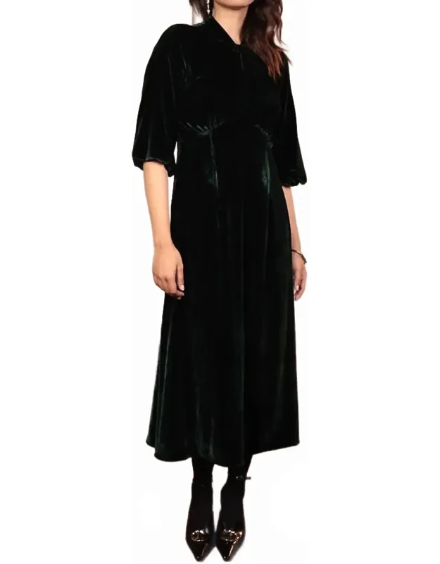 Nitika Velvet Midi Dress