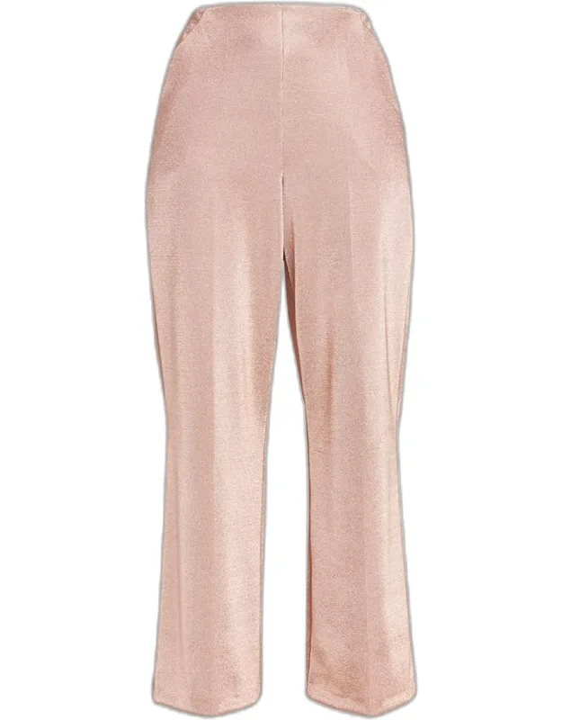 Lurex Bonded Jersey Trousers