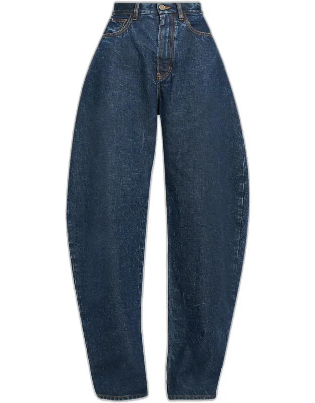 Round Denim Pants