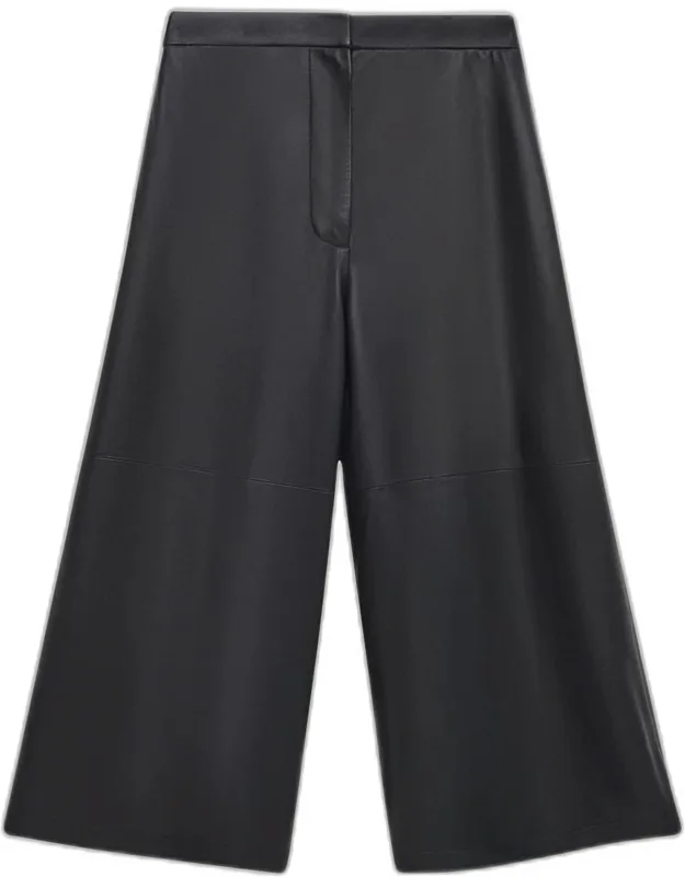 Wide-leg Cropped Trousers
