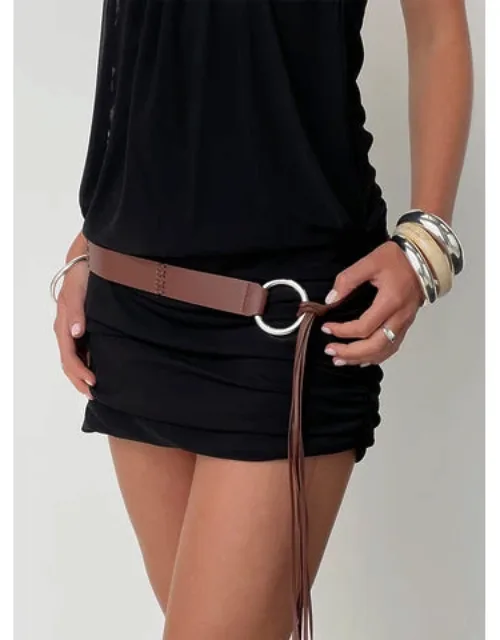 Evera Ring Detail Tassel Belt