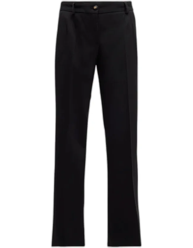Bistretch Crepe Slim-leg Ankle Pants