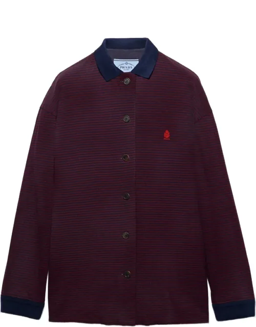 Piqué Blouson Jacket