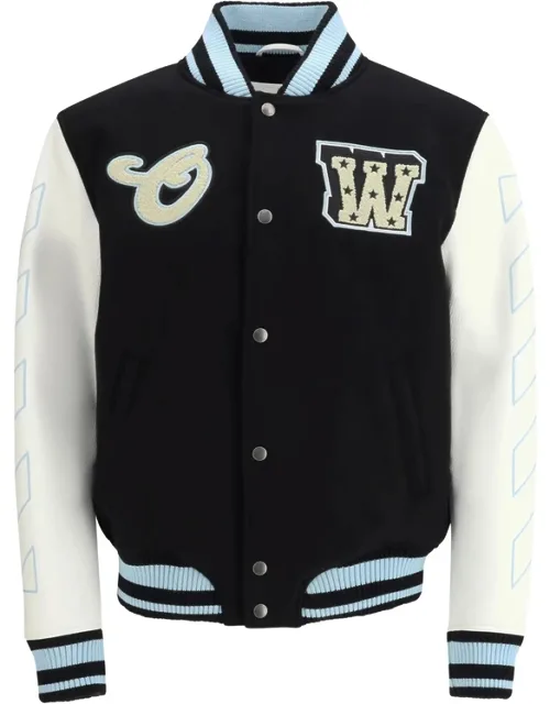 Star-logo Varsity Bomber Jacket