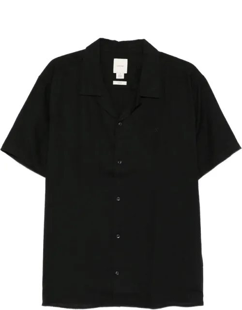 Revere-collar Short-sleeve Shirt