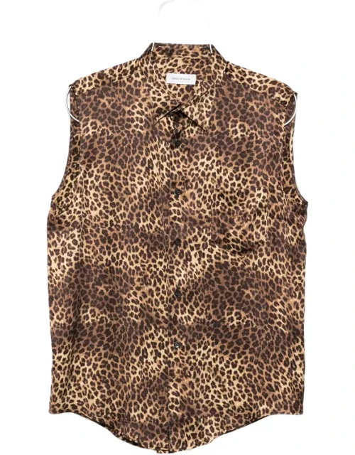 Leopard-print Pocket Shirt