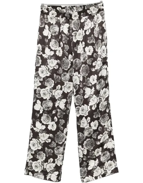 Floral-print Trousers