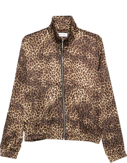 Animal-print Zip-fastening Jacket