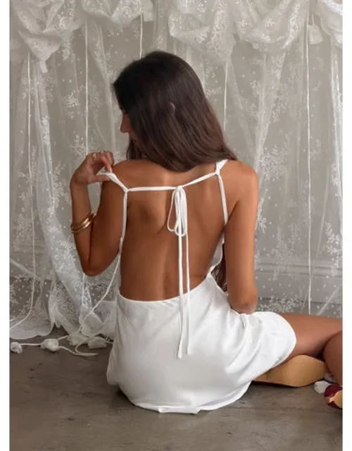 Halter Plunge Mini Dress