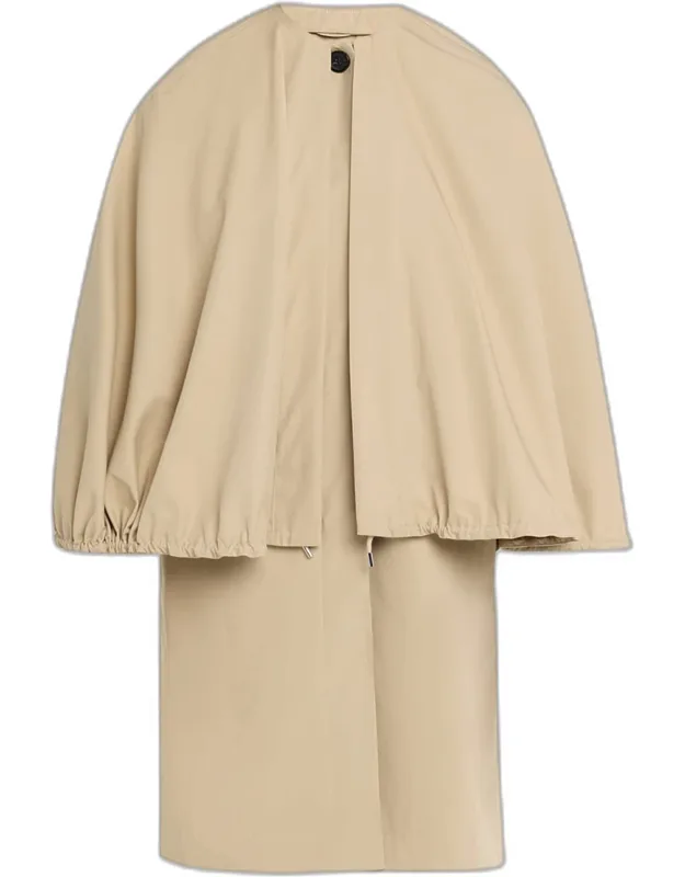 Detachable Cape Coat
