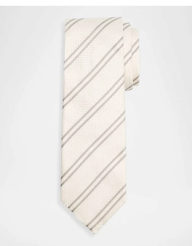 Woven Diagonal-stripe Silk Tie