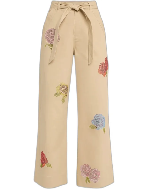 Heatset Roses Pants