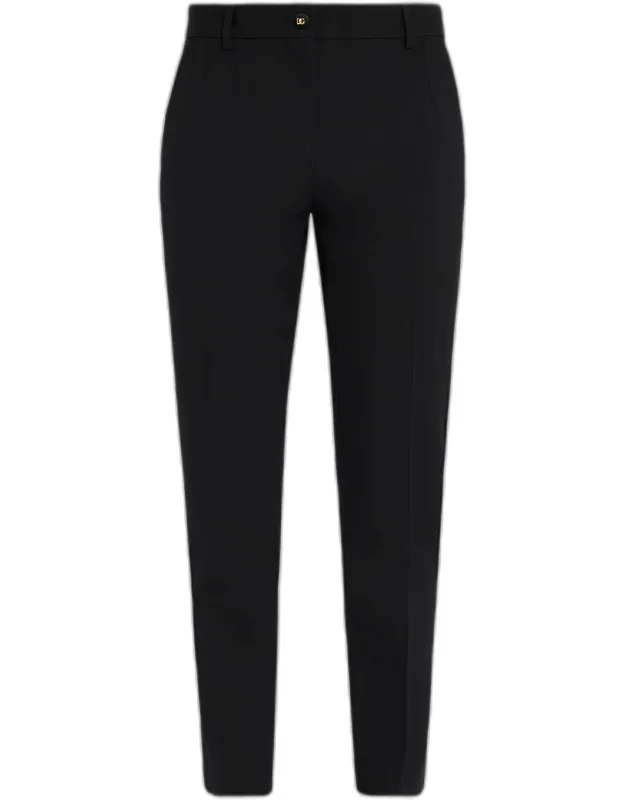 Tailored Wool-blend Pants