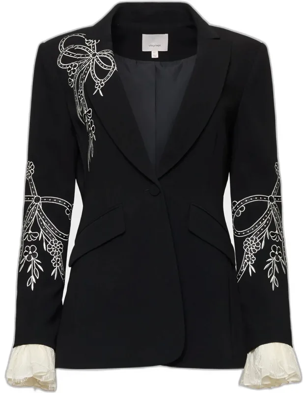 Cascading Ribbon Blazer