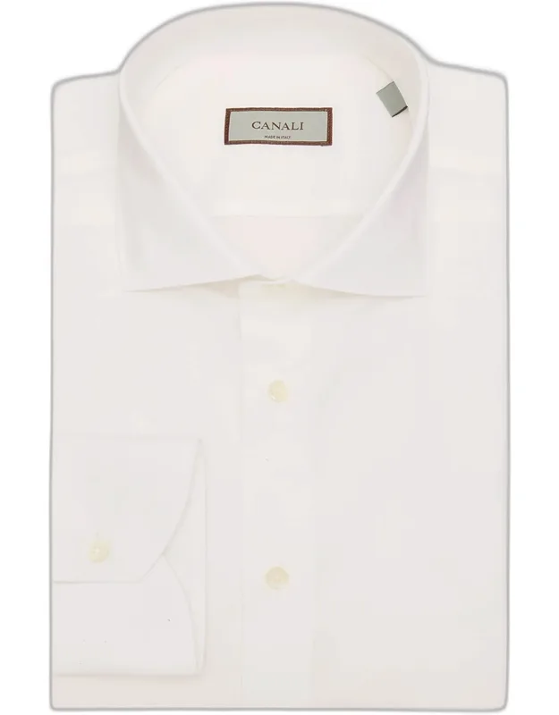 Cotton And Linen Solid Dress Shirt