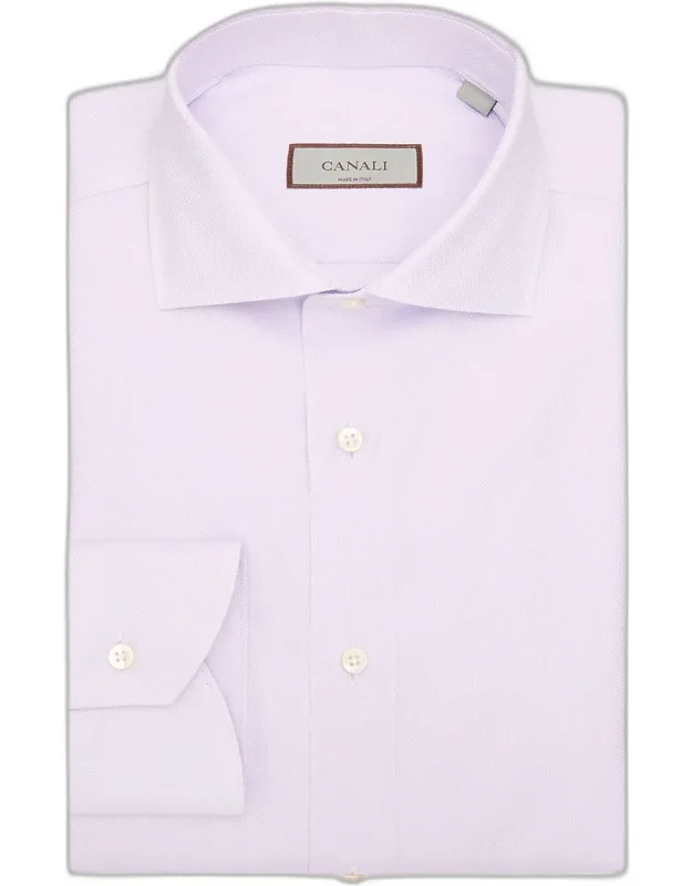 Solid Cotton Dobby Dress Shirt