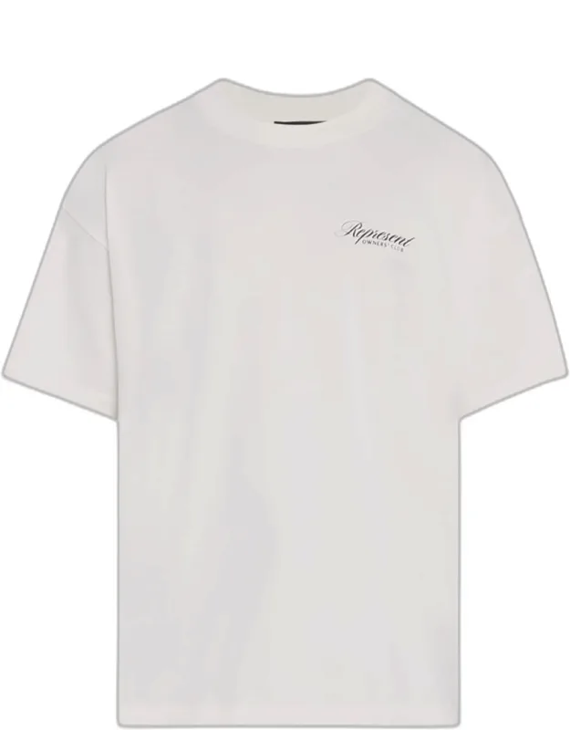 Represent Owners Club Script T-shirt With Crew Neckline And Relaxed Fit