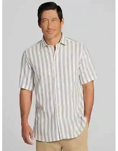 Modern Fit Stripe Button-up Shirt