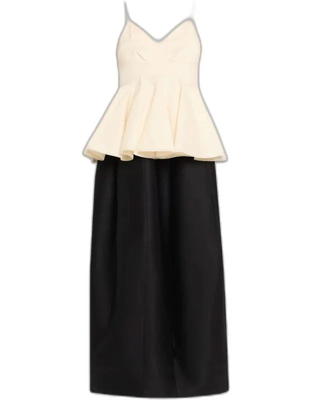 Peplum Maxi Dress
