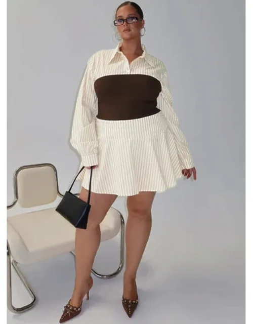 Belva Long Sleeve Corset Shirt Mini Dress