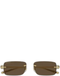 Rimless Rectangle Sunglasses
