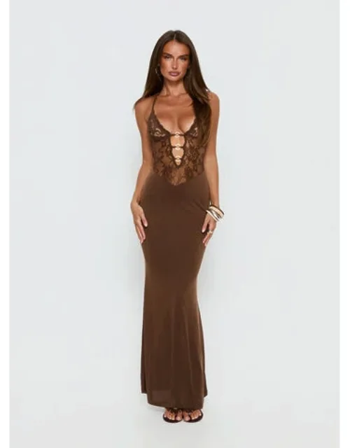 Totema Lace Halter Maxi Dress