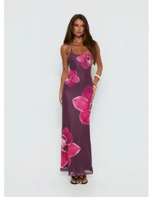 Kamina Beaded Halter Maxi Dress