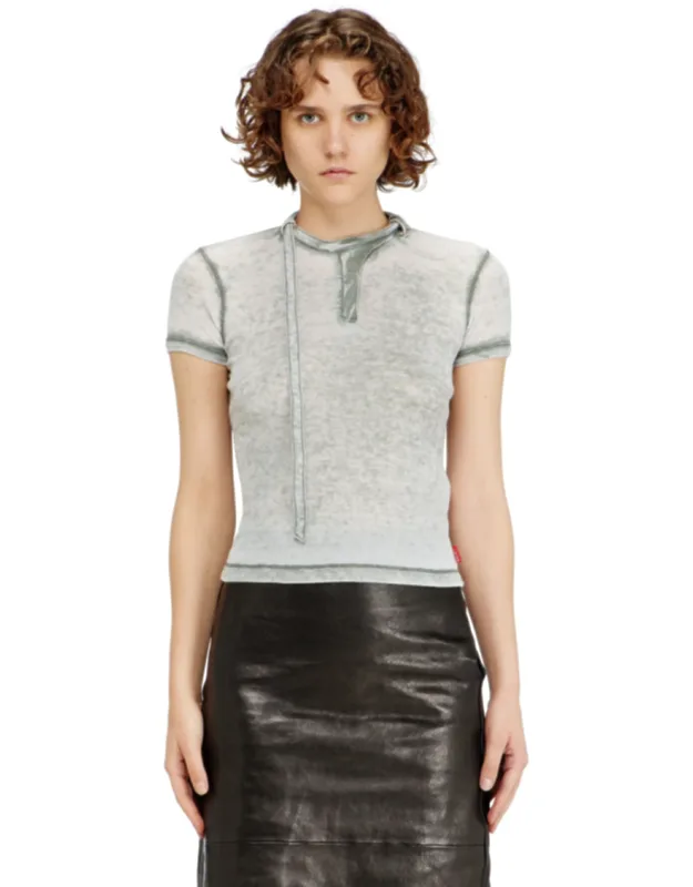 Rib-jersey Top With Biker Neck Strap