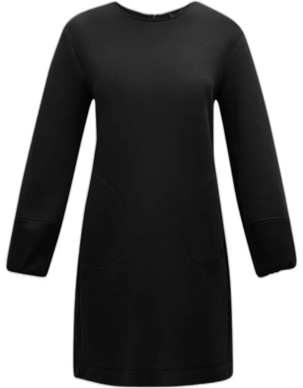 Blouson-sleeve Mini Dress