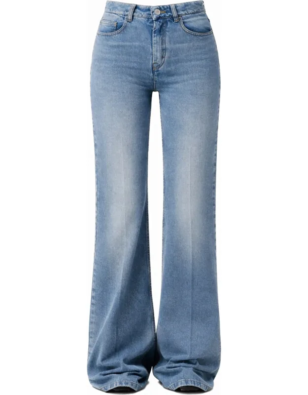 Cotton Flared Jeans