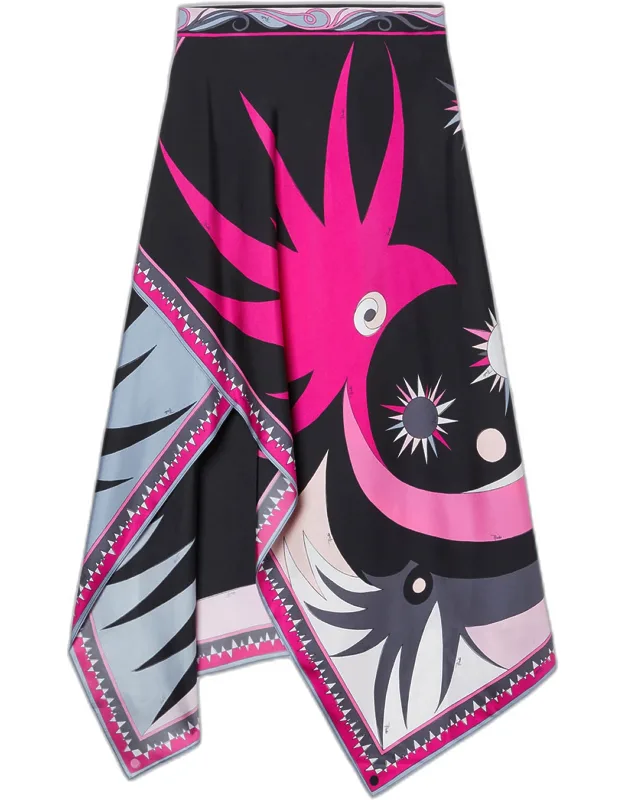 Asymmetric Maxi Skirt