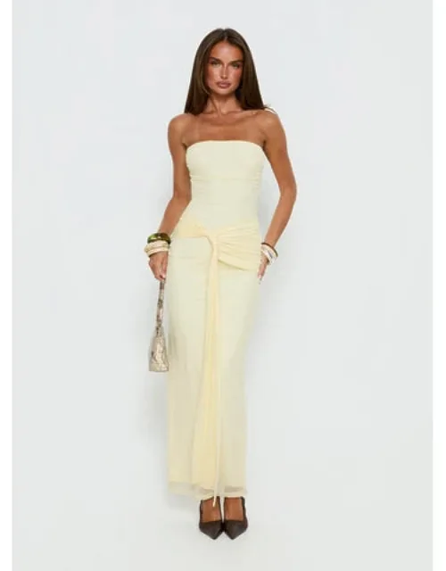 Senora Strapless Drape Maxi Dress