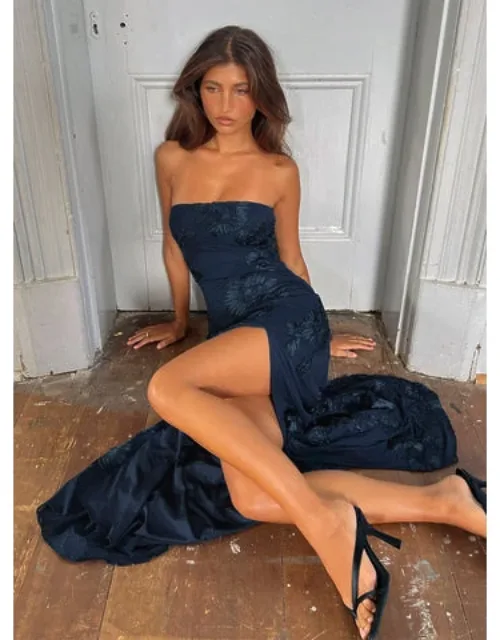Maribeth Strapless Floral Maxi Dress