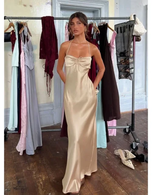 Fireproof Halter Maxi Dress