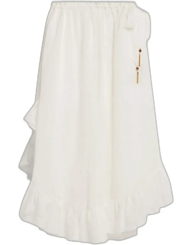 Ruffle Maxi Skirt