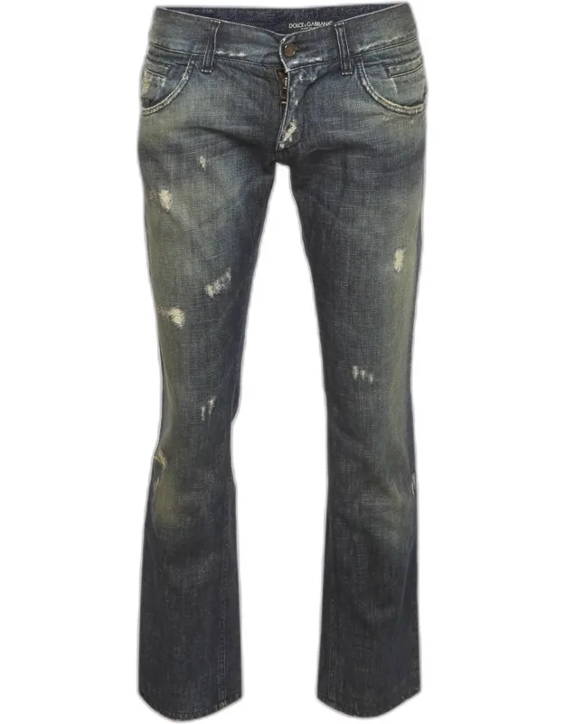 Distressed Denim Jeans