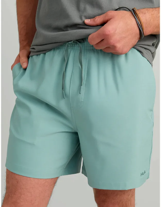 Huk Pursuit Volley Swim Short - Quick-drying, Spf-rated Fabric