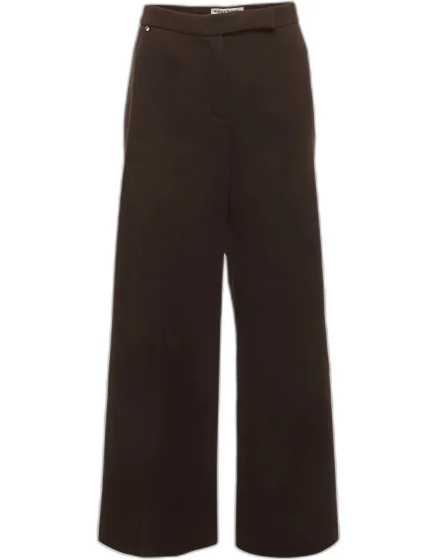 Wool Wide-leg Trousers
