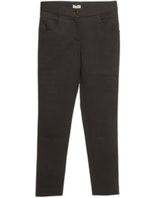 Wool Straight Fit Trousers
