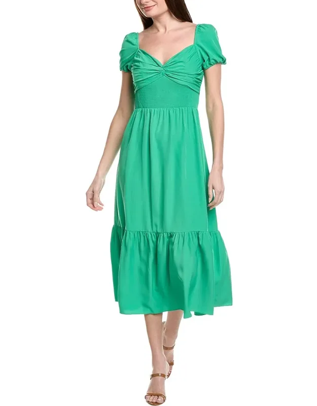 Short Sleeve Midi Dress