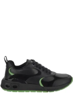 Cosimina Low-top Sneakers With Gancini Plaque And Ridged Rubber Sole