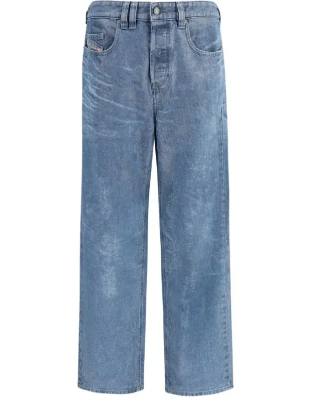 Straight-leg Denim Jeans