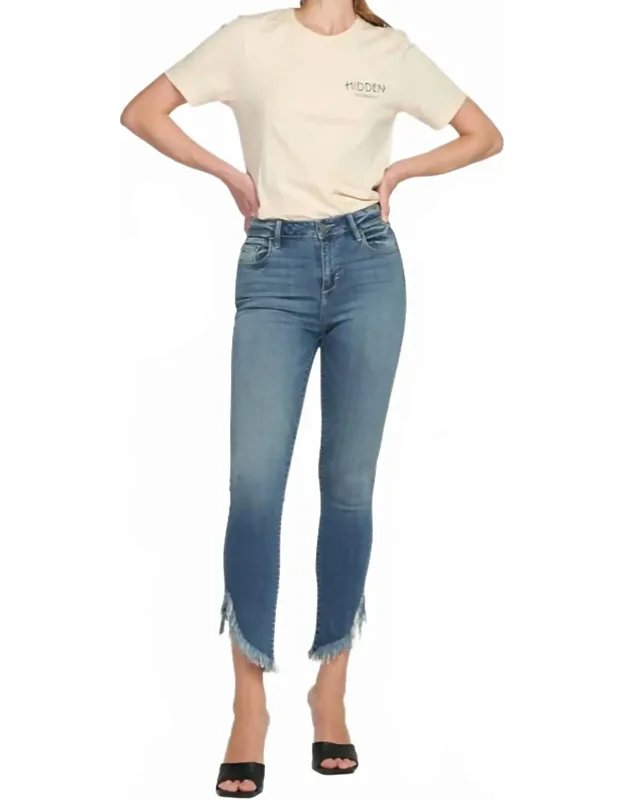 High Rise Distressed Skinny Jeans