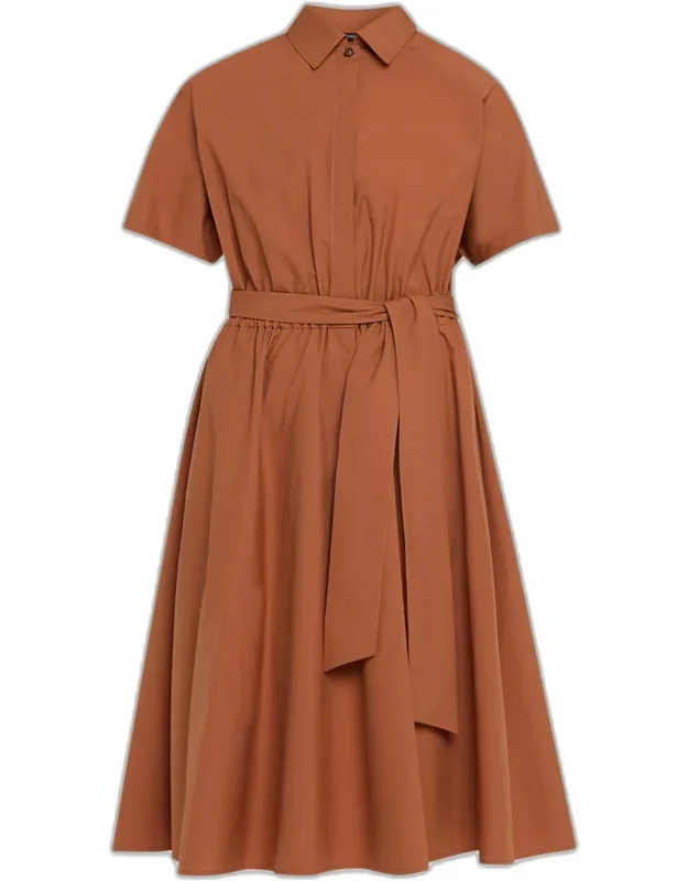 Tie-waist Midi Shirtdress