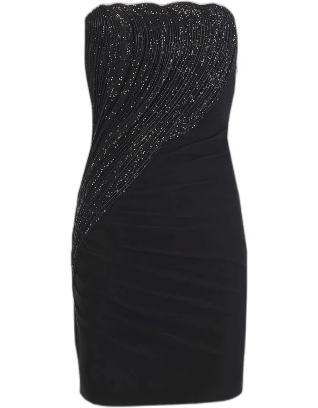 Sequin Sculpted Strapless Mini Dress